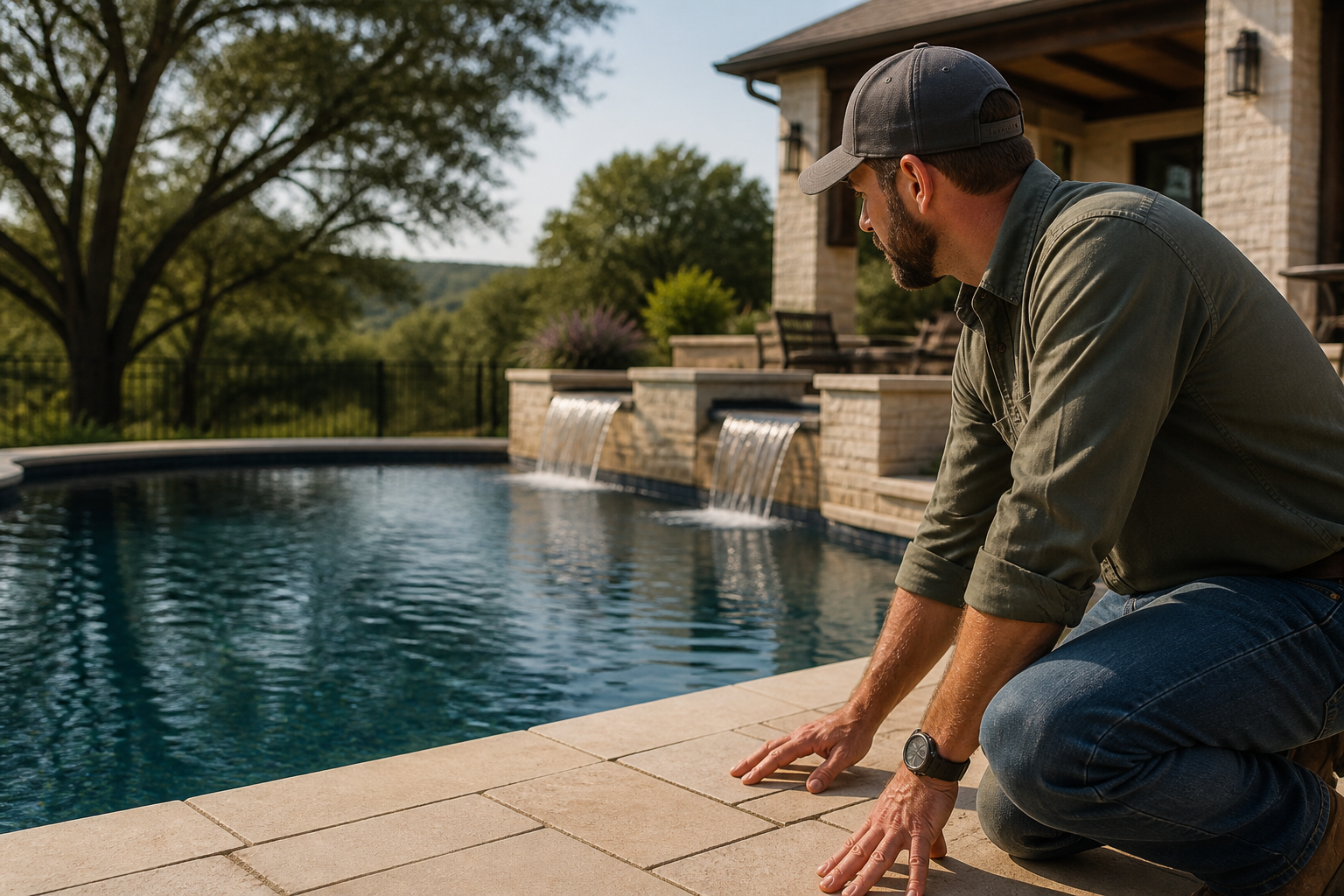 Pool Builders professionals at work